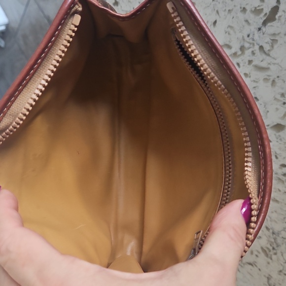 Celine Brown And Tan Clutch - Picture 10 of 15